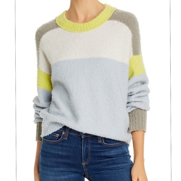 Rag & Bone Lilou Crew Sweater in Grey - Picture 1 of 7